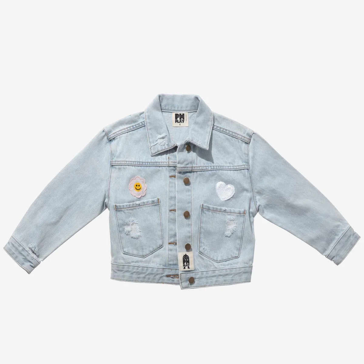 Patched Denim Jacket