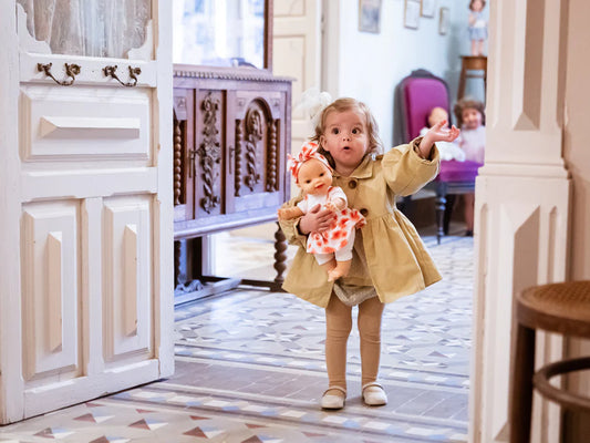 Baby Gordis - Leire with Floral Overalls