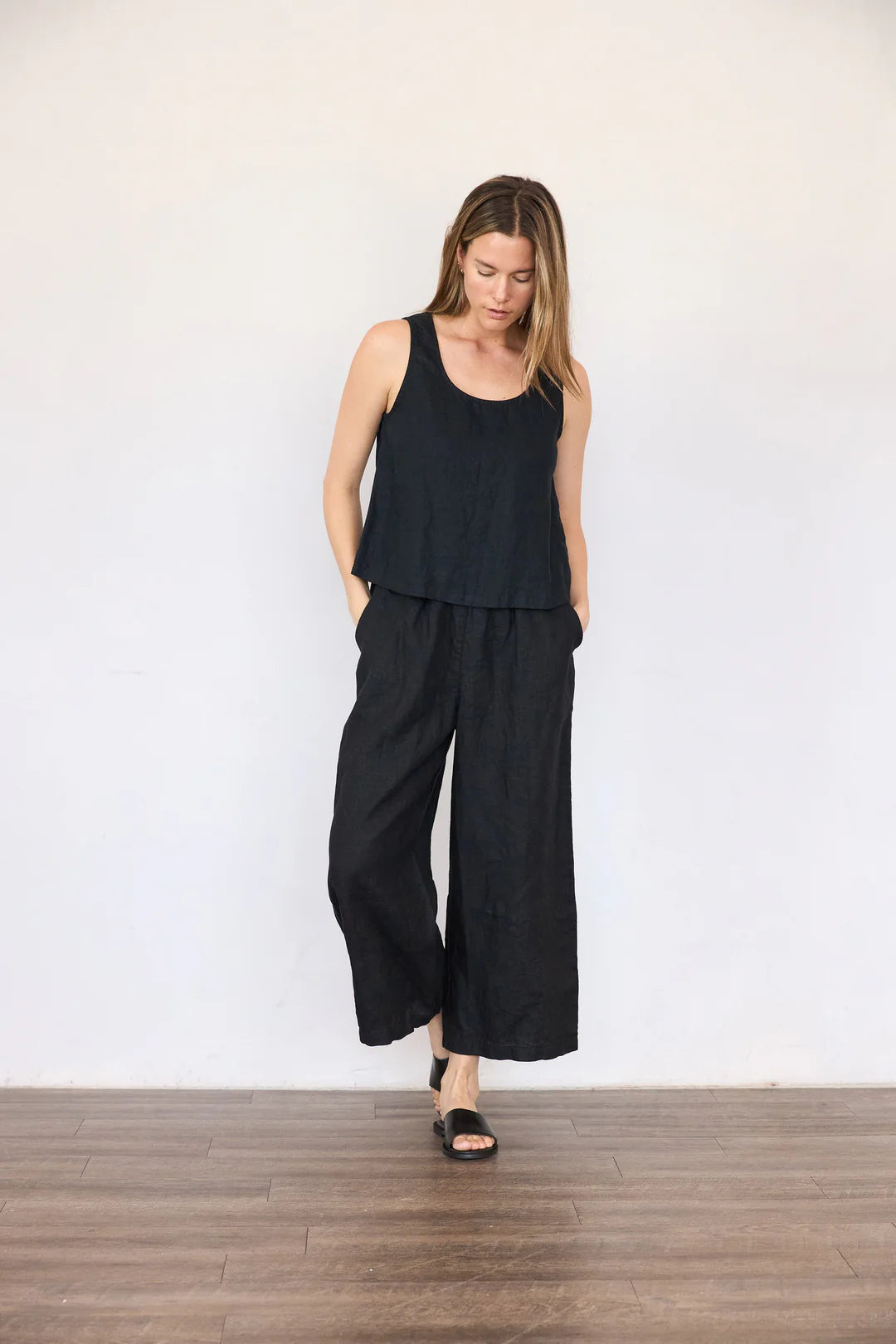 Wide Leg Linen Pant