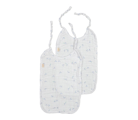 Bib Long (2-pack) - Dolphin