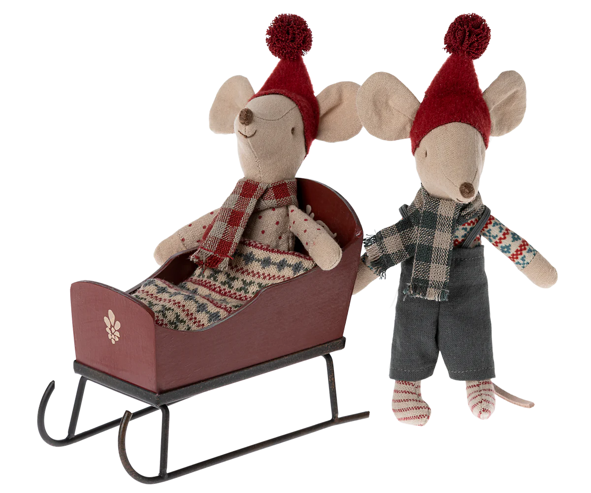 Sleigh, Mouse-Red
