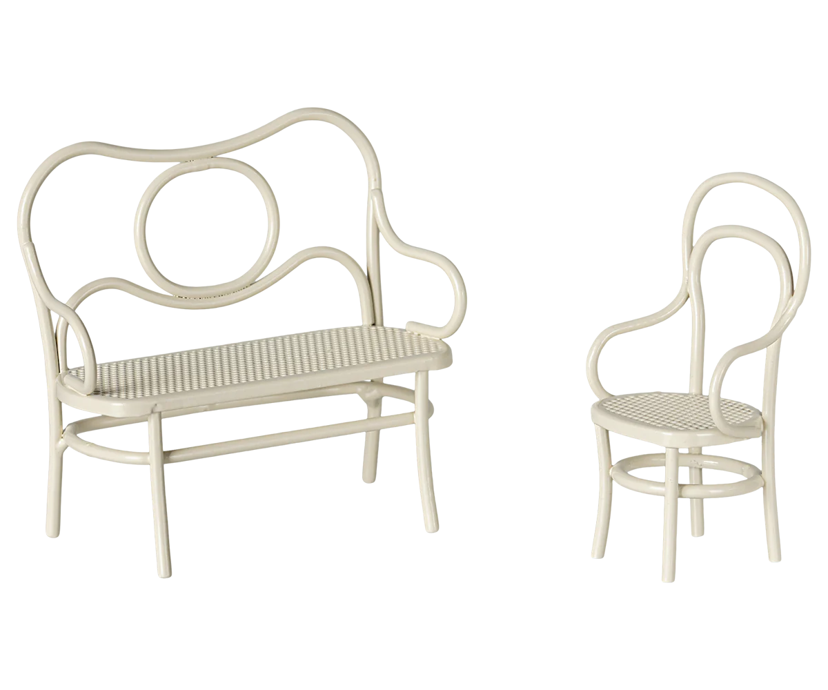 Cafe Set, Mouse, Small -Off White