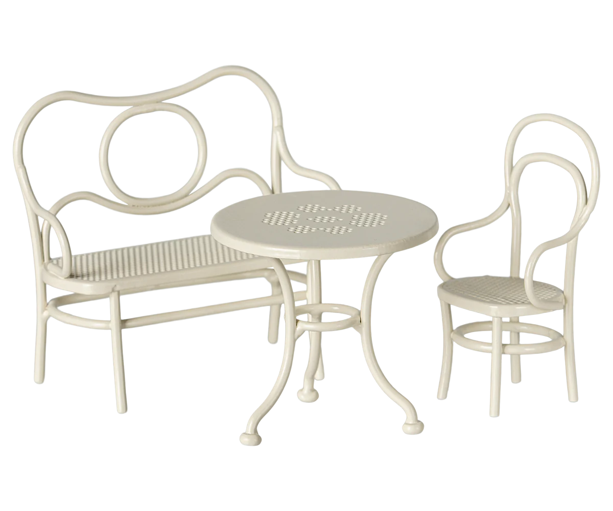 Cafe Set, Mouse, Small -Off White
