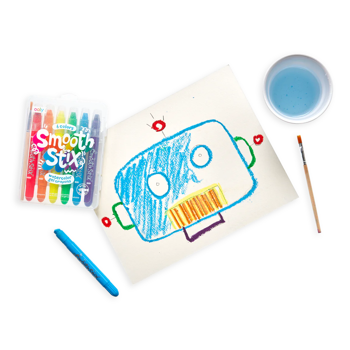Smooth Stix Watercolor Gel Crayons - 7 PC Set