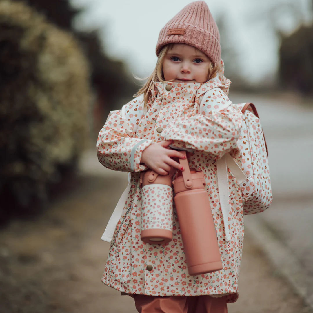 Sip + Chug - 2 in 1 Thermos Water Bottle - Lille Cottage Club - Sunset Meadow