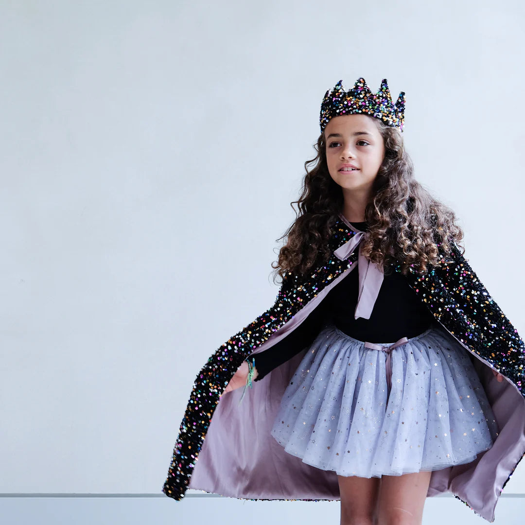 Rainbow Dazzle Sequin Crown - Multi