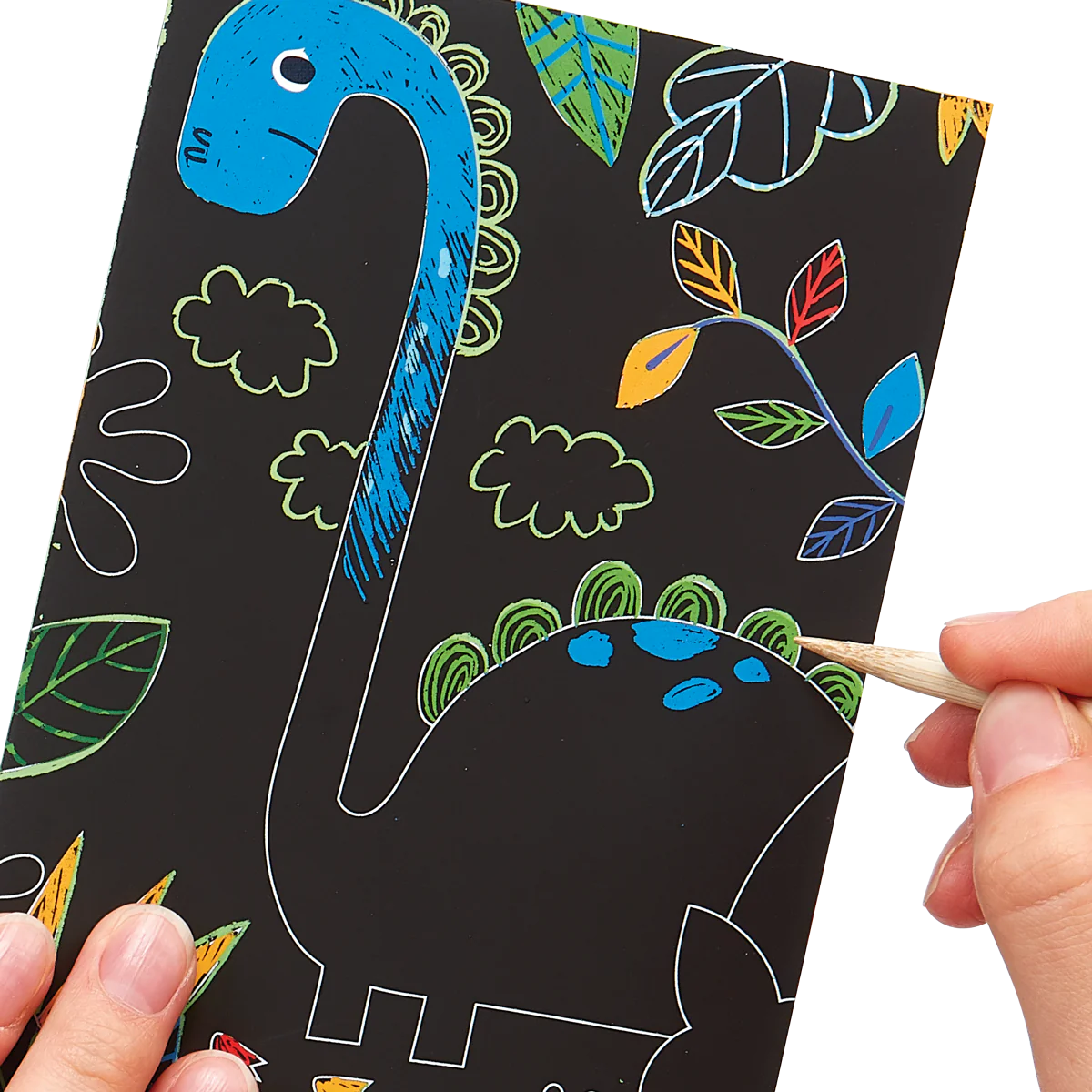 Mini Scratch & Scribble Art Kit: Dino Days - 7 PC Set