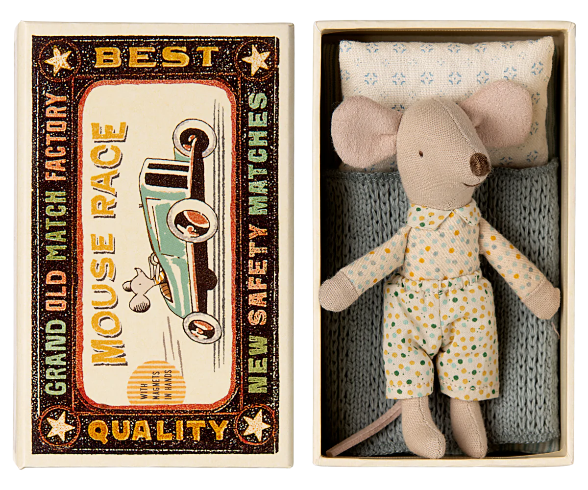 Little Brother Mouse in Match Box