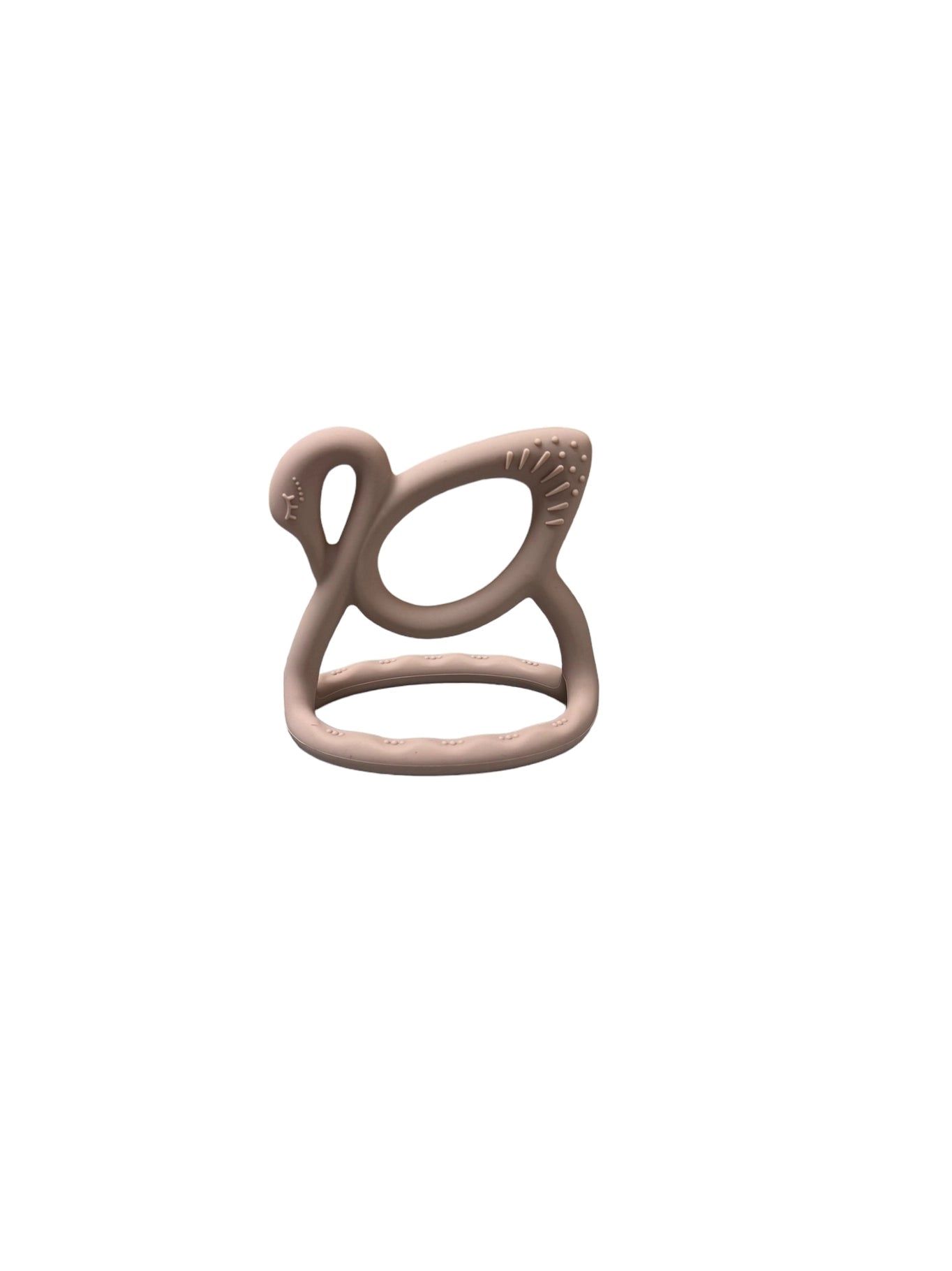 Swan Teether - Adobe Rose