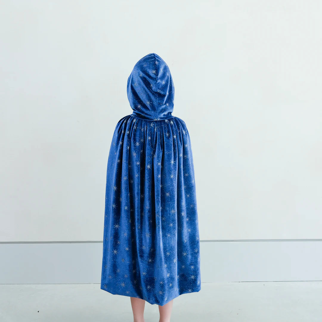 Ice Queen Velvet Cape - Blue