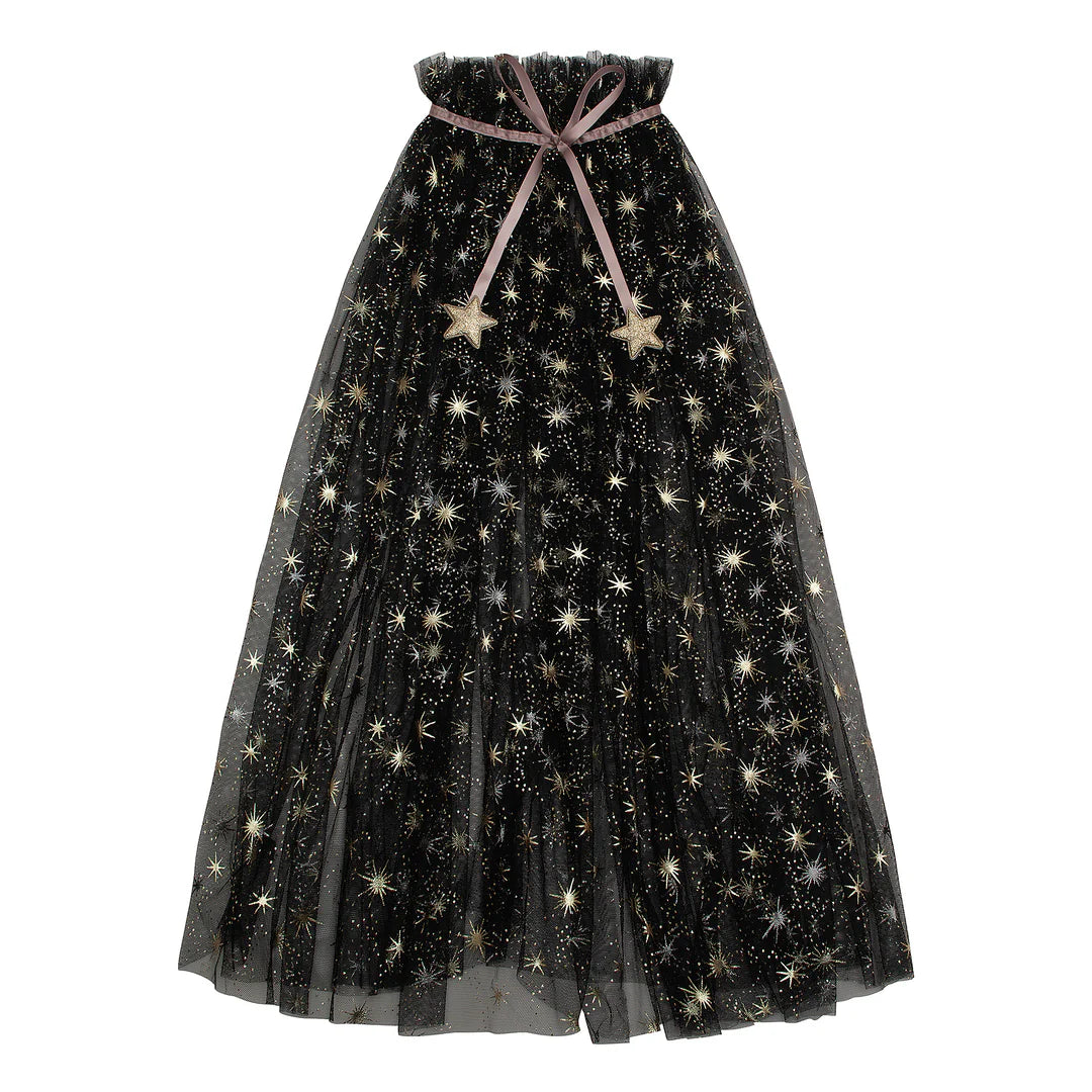 Agatha Tulle Cape - Black