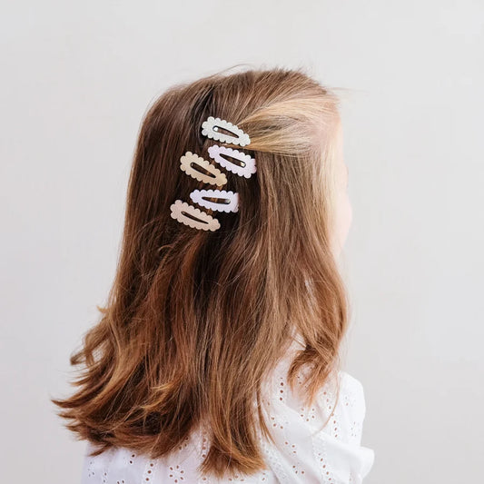 Scalloped Mini Clips Pastels