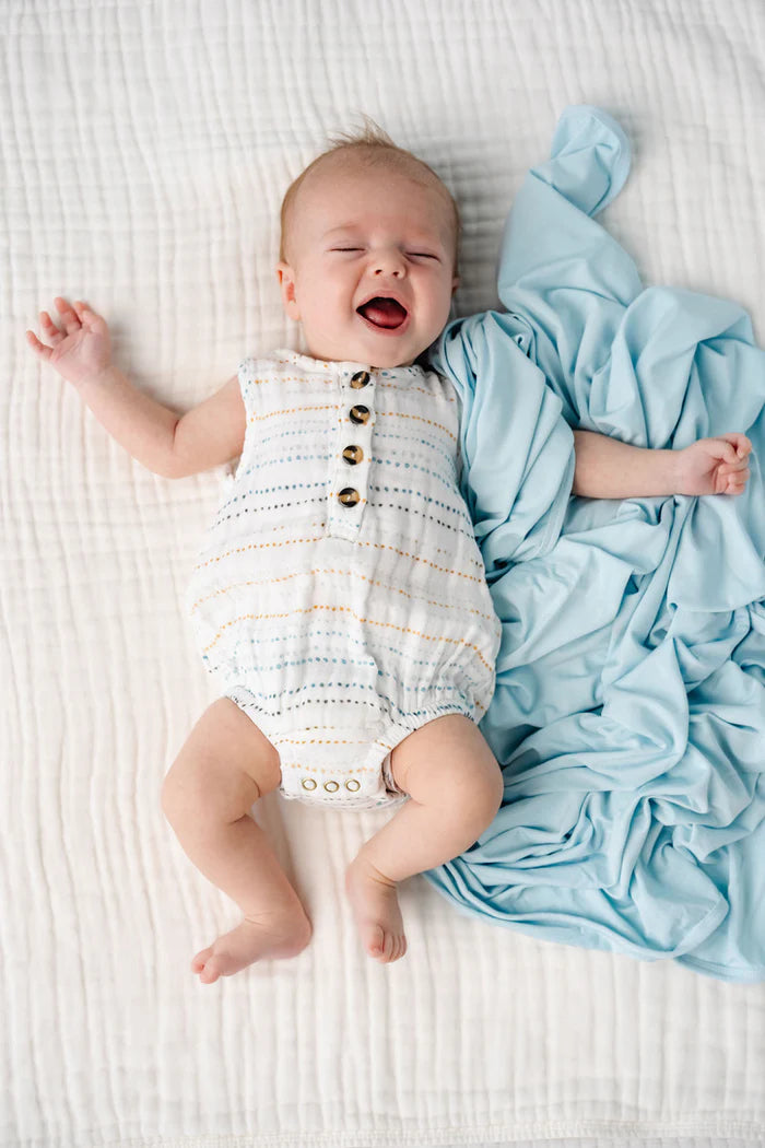 Cloud Muslin Bubble Romper