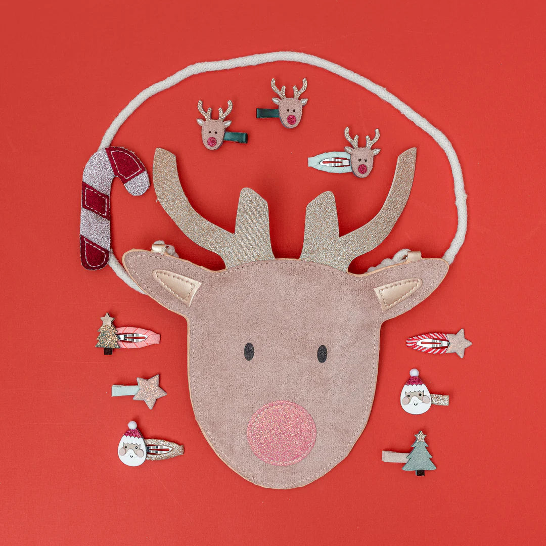 Santa & Rudolph Mini Clips
