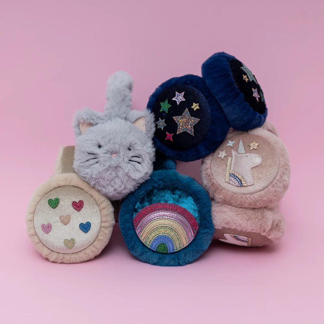 Kitty Cat Earmuffs - Grey