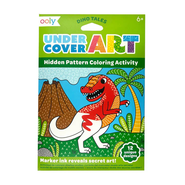 Undercover Art Hidden Patterns Coloring - Dino Tales