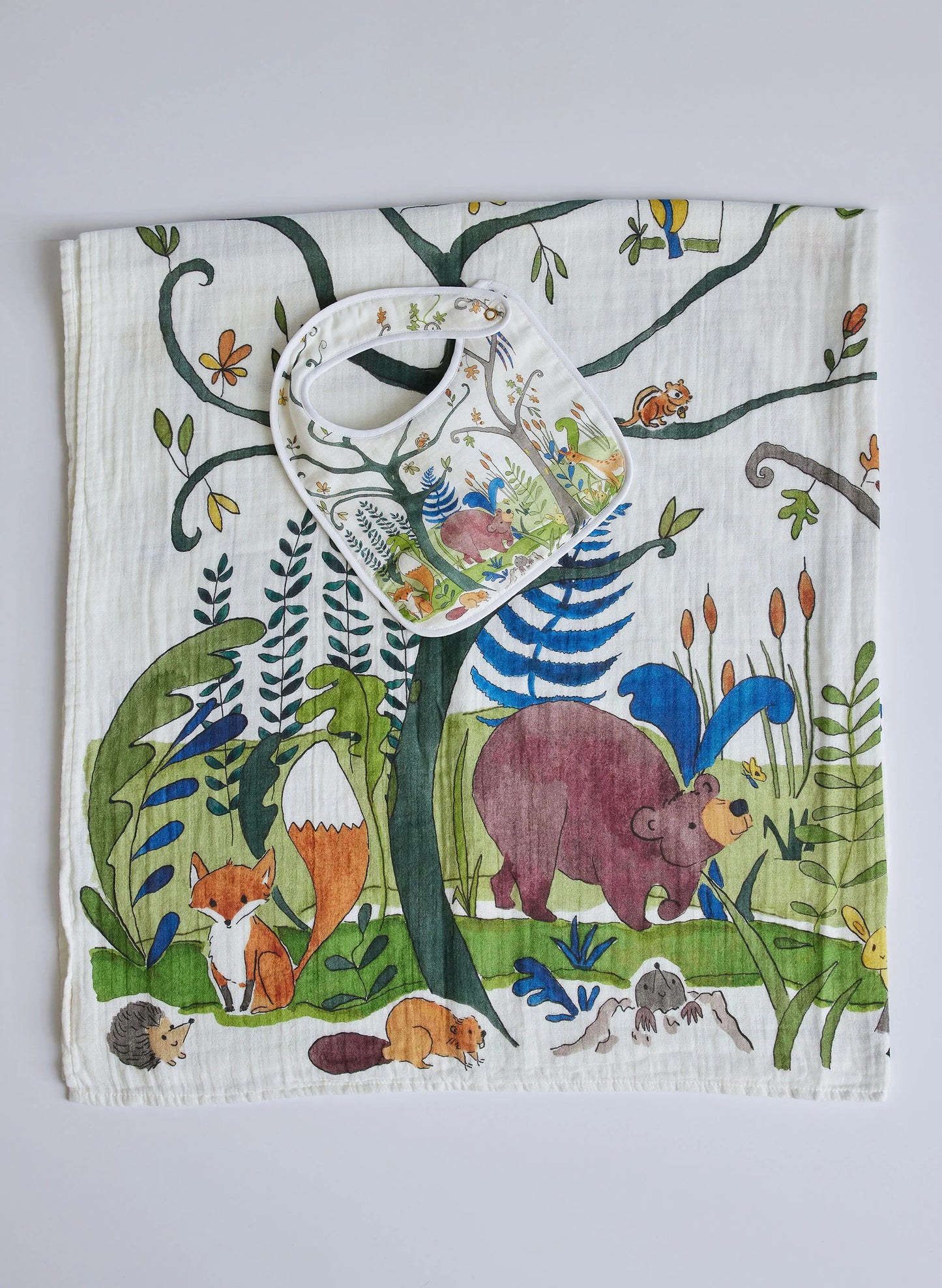 Timo & Violet- Alsatian Forest Bear Shawl Blanket