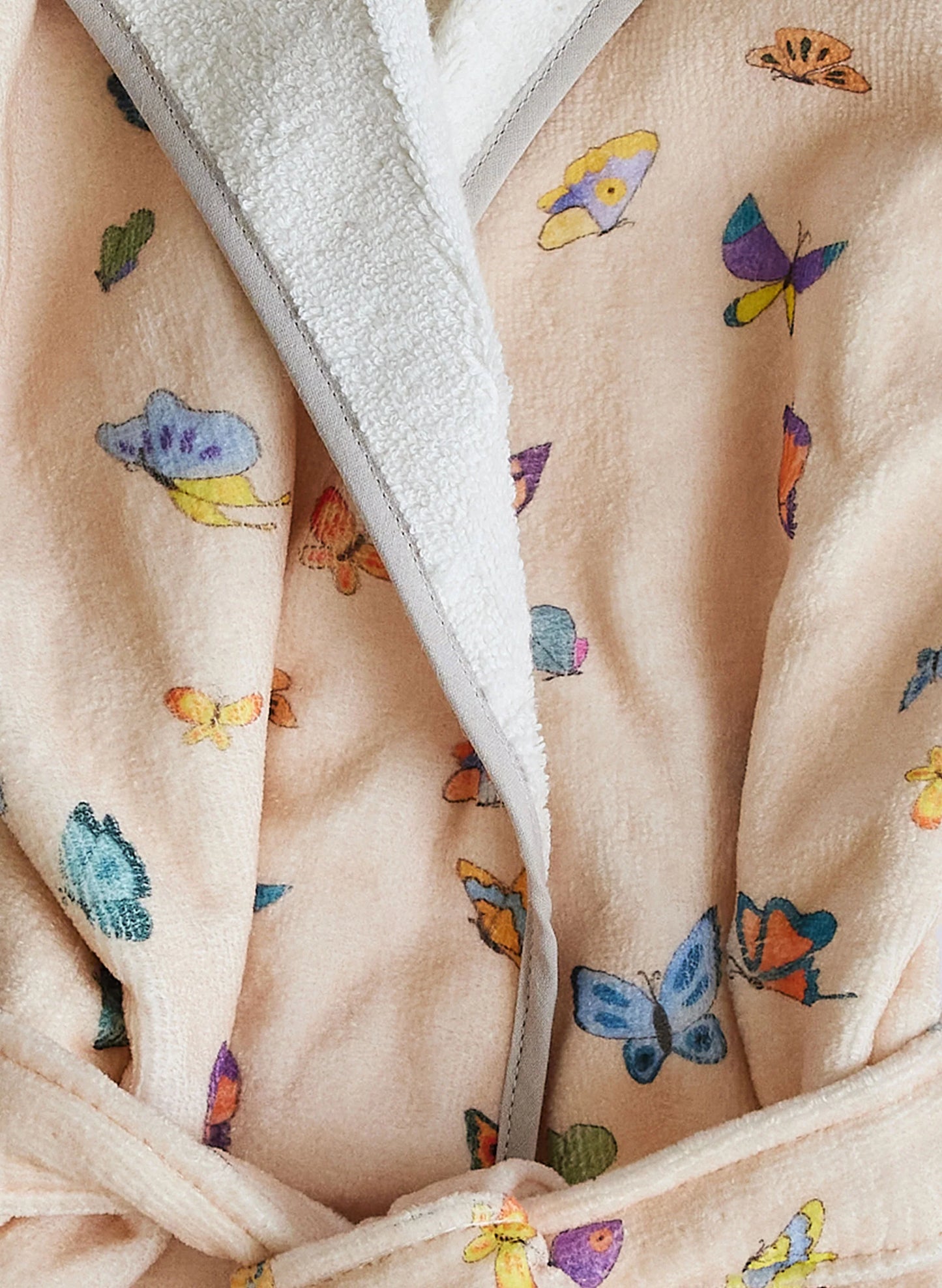 Peach Butterfly Bathrobe