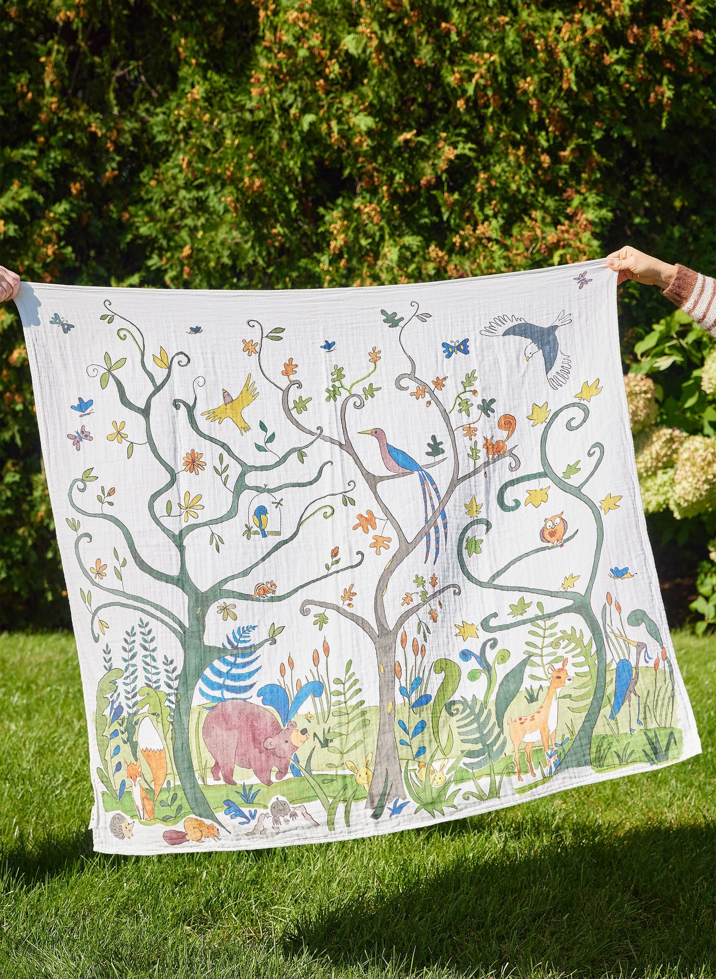Timo & Violet- Alsatian Forest Bear Shawl Blanket