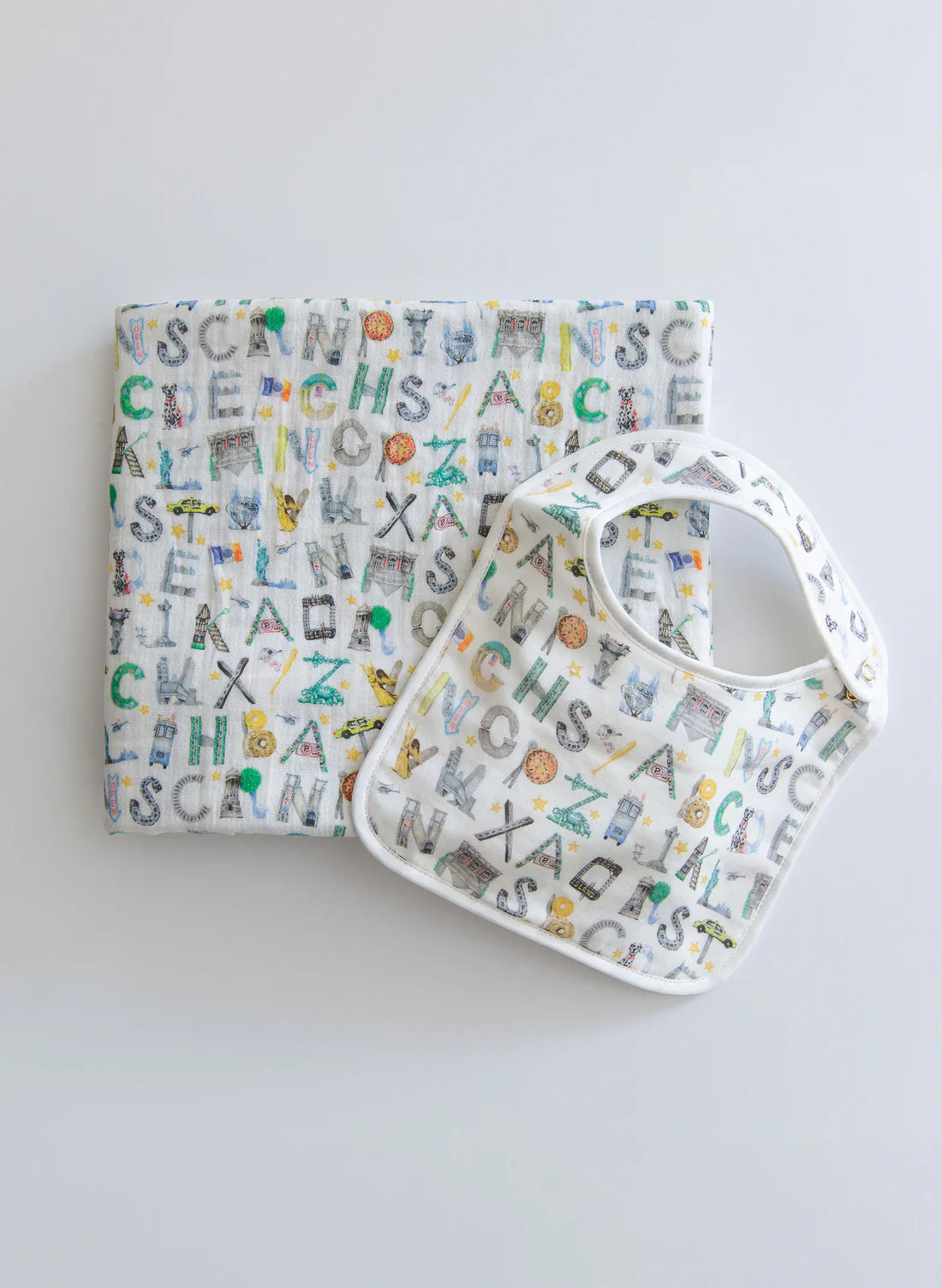 NYC Alphabet Soup Bib