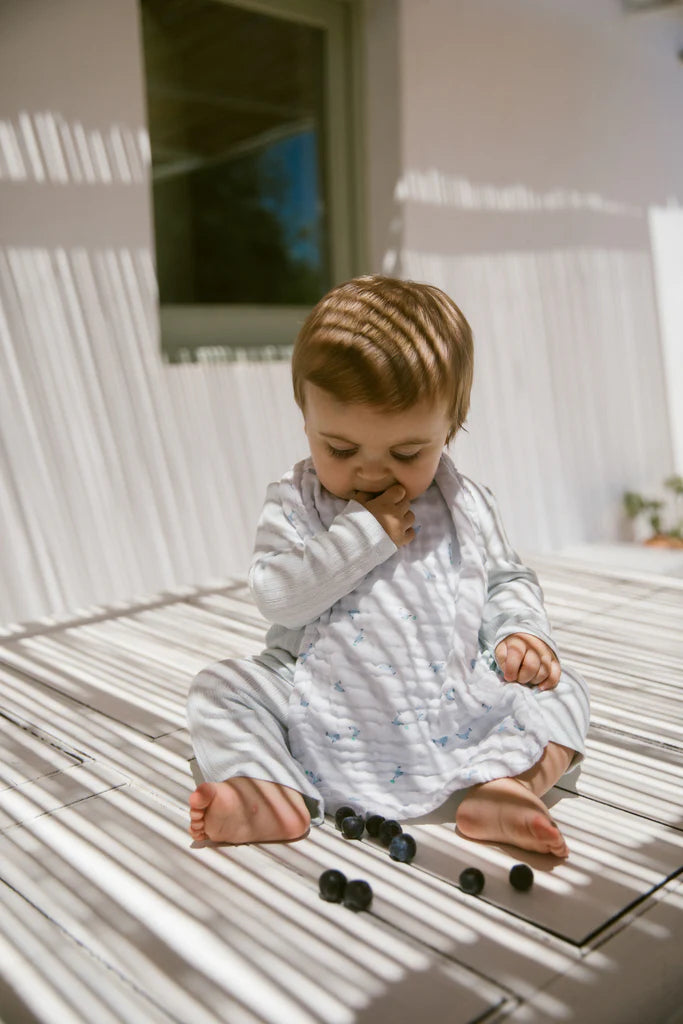 Bib Long (2-pack) - Dolphin