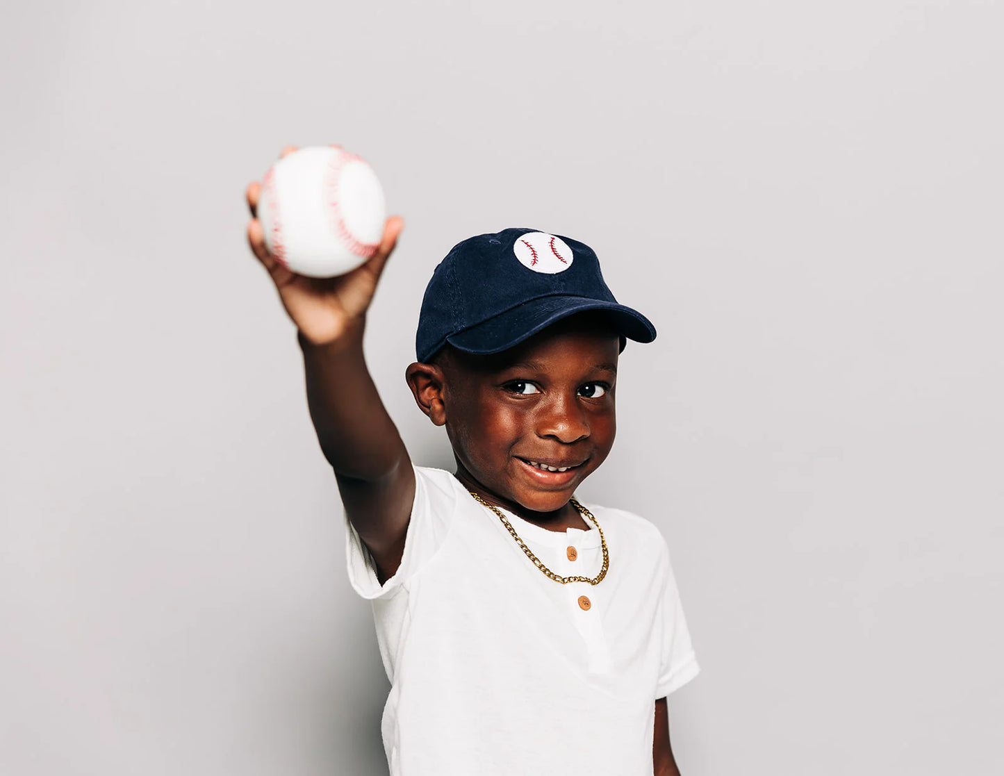 Navy Hat + Terry Baseball - Child (5Y-10Y)