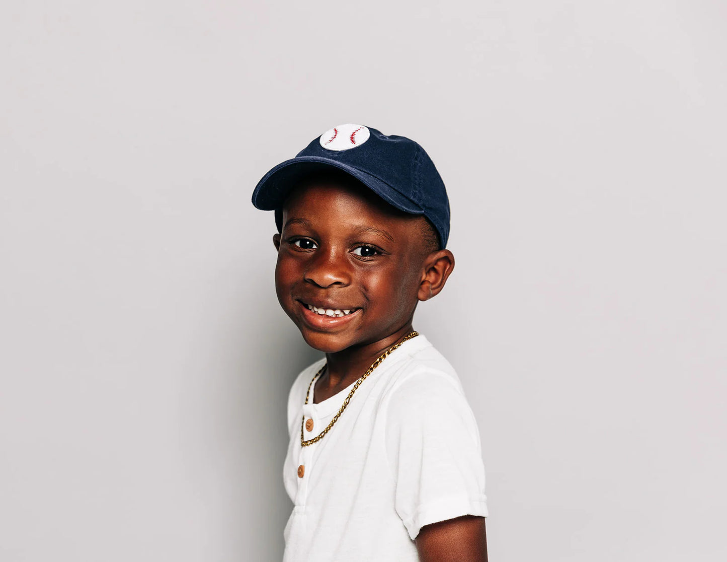 Navy Hat + Terry Baseball - Child (5Y-10Y)