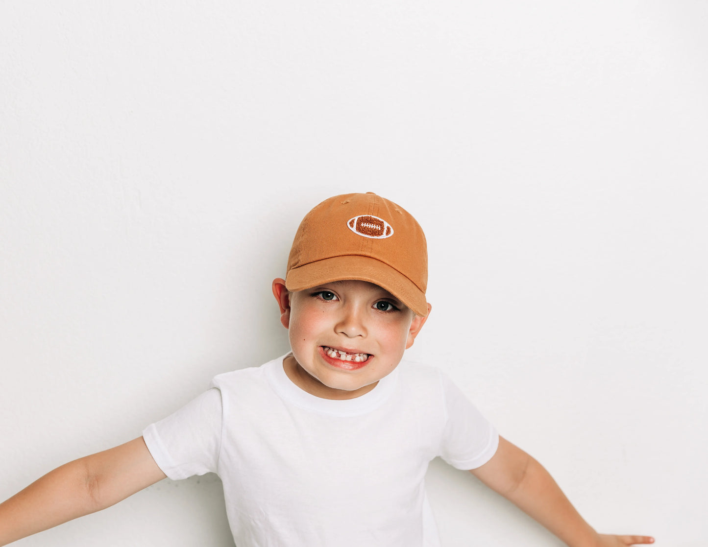 Dusty Blue Hat + Terry Football - Toddler (1Y-4Y)