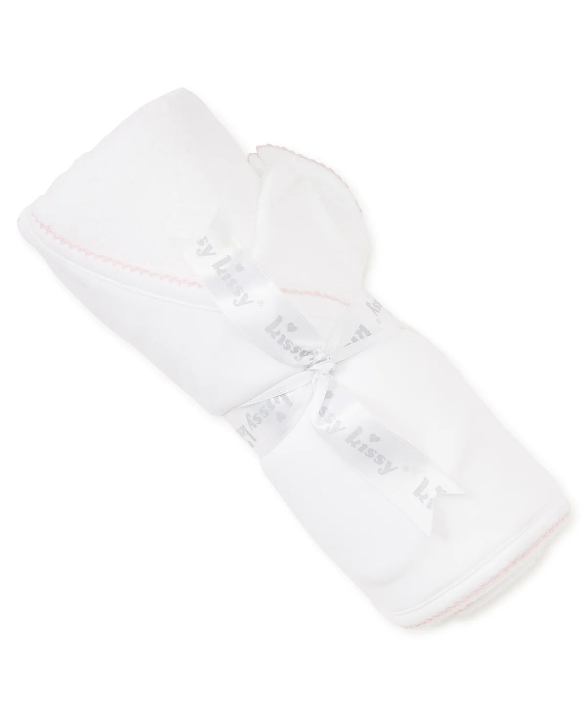 Kissy Basic Towel With Mitt - White/Pink