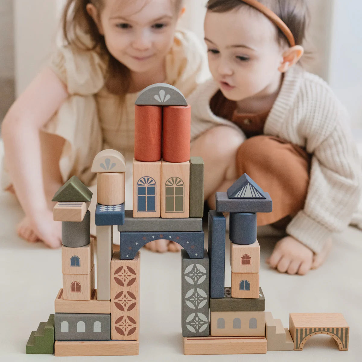 Konges Slojd-Wood Building Blocks- 34 PCS