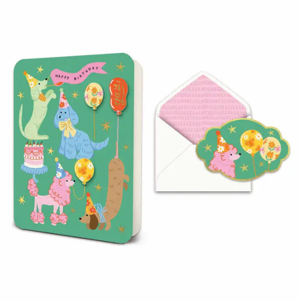 Paw-ty Time Deluxe Greeting Card