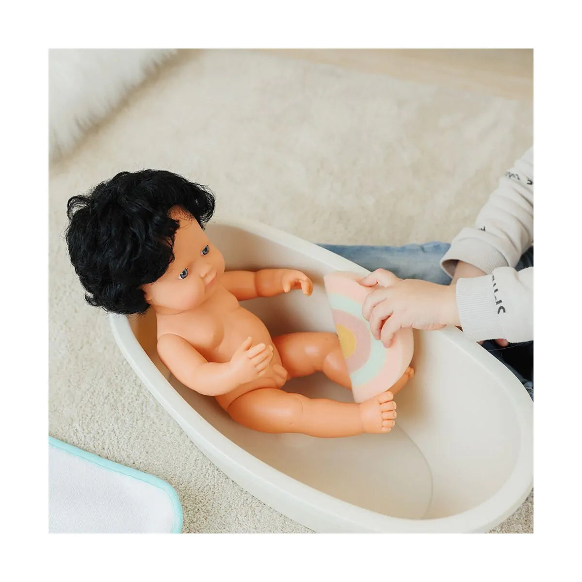 Bathtub and Rainbow Sponge Set