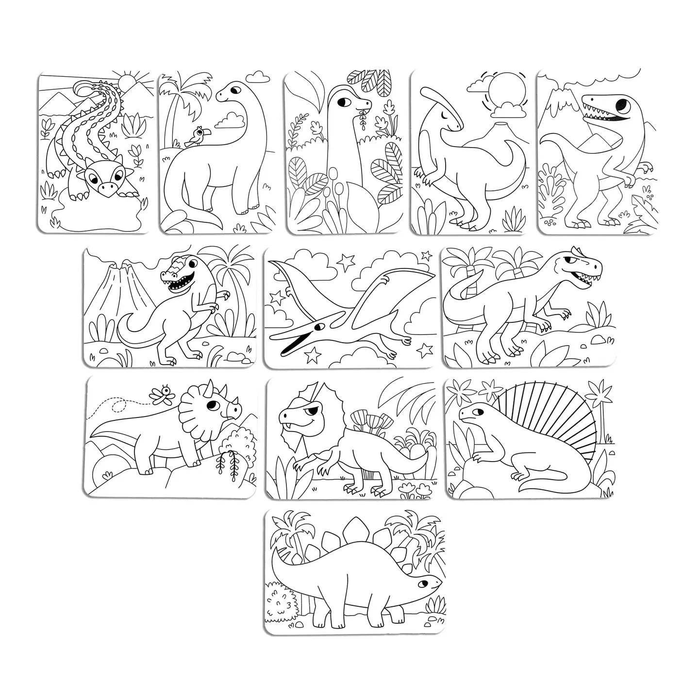 Undercover Art Hidden Patterns Coloring - Dino Tales