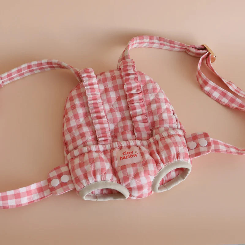 Doll Carrier - Pink Gingham