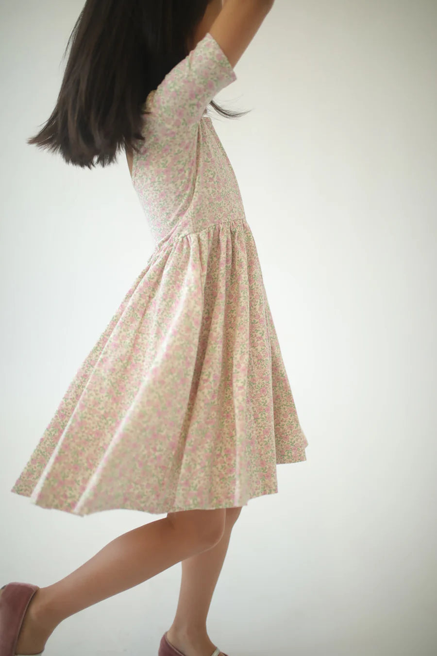 Short Sleeve Twirl Dress
