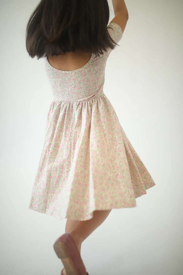 Short Sleeve Twirl Dress