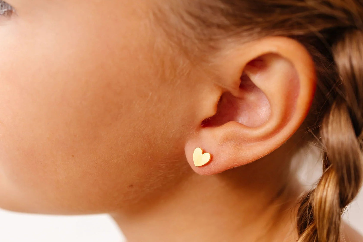 Heart Screw Back Earrings
