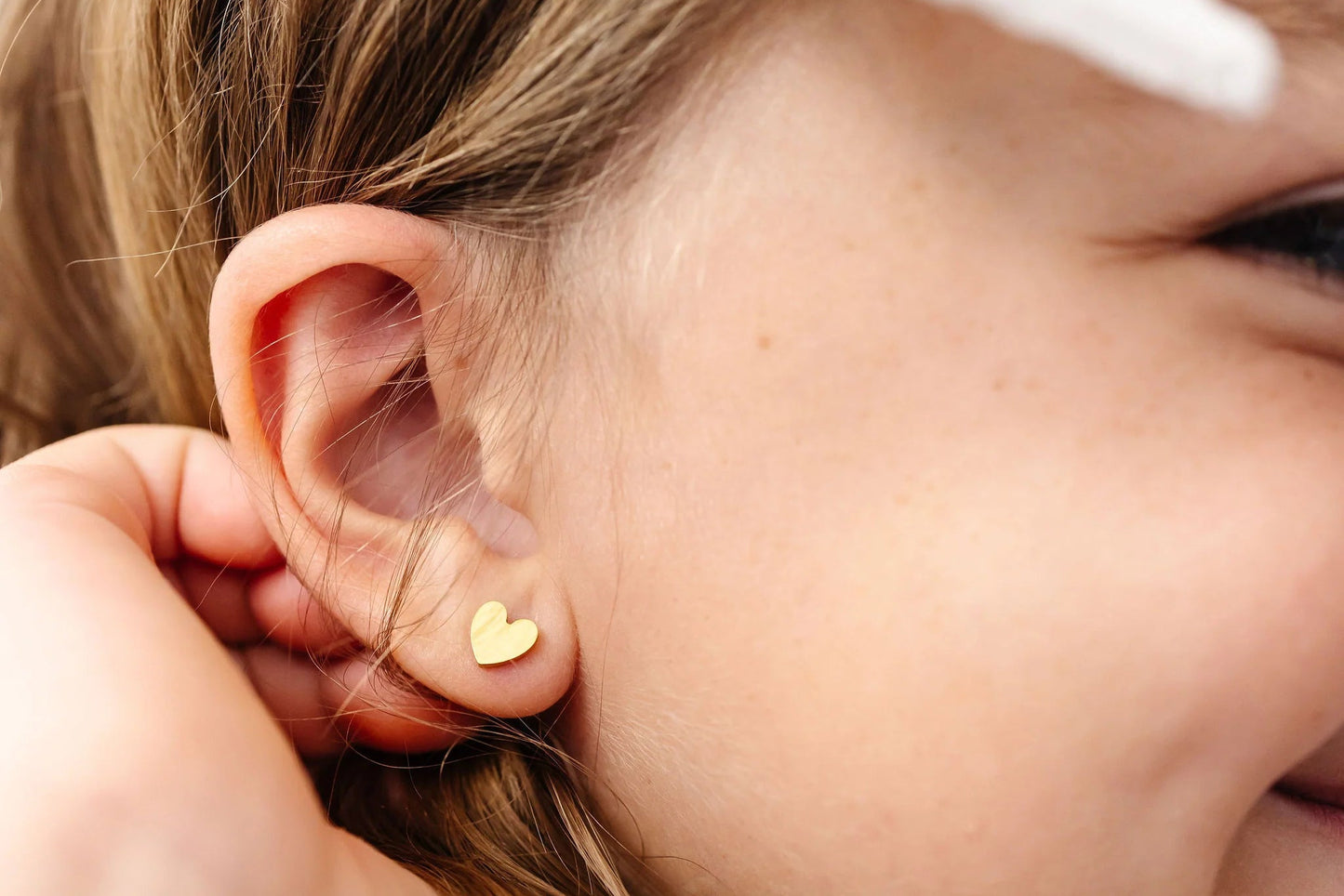 Heart Screw Back Earrings