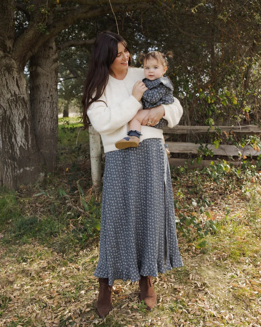 Women's Button Slit Skirt