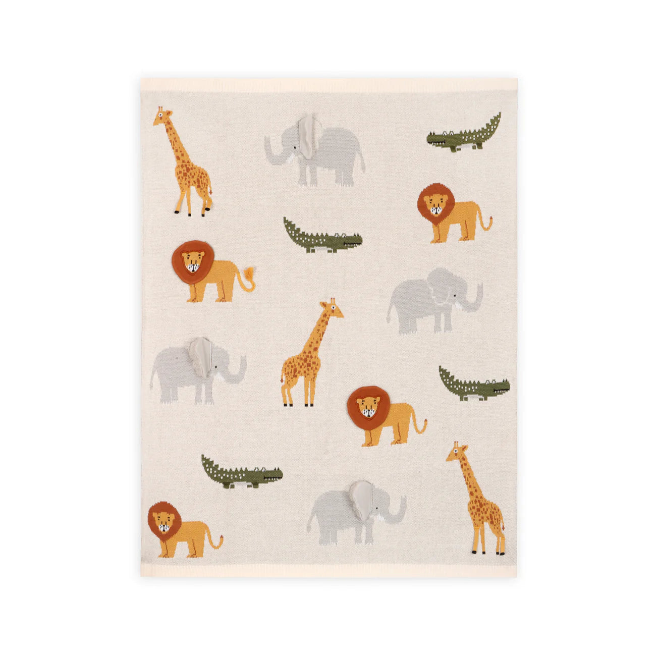 Savannah 3D - Organic Cotton Jacquard Sweater Knit Baby Blanket