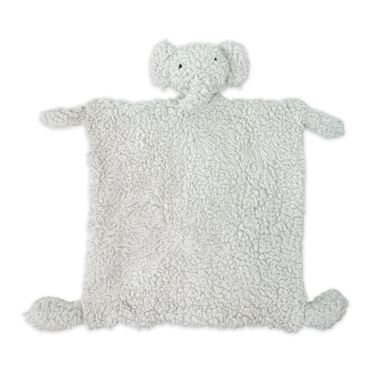 Organic Sherpa Lovey Blanket - Elephant