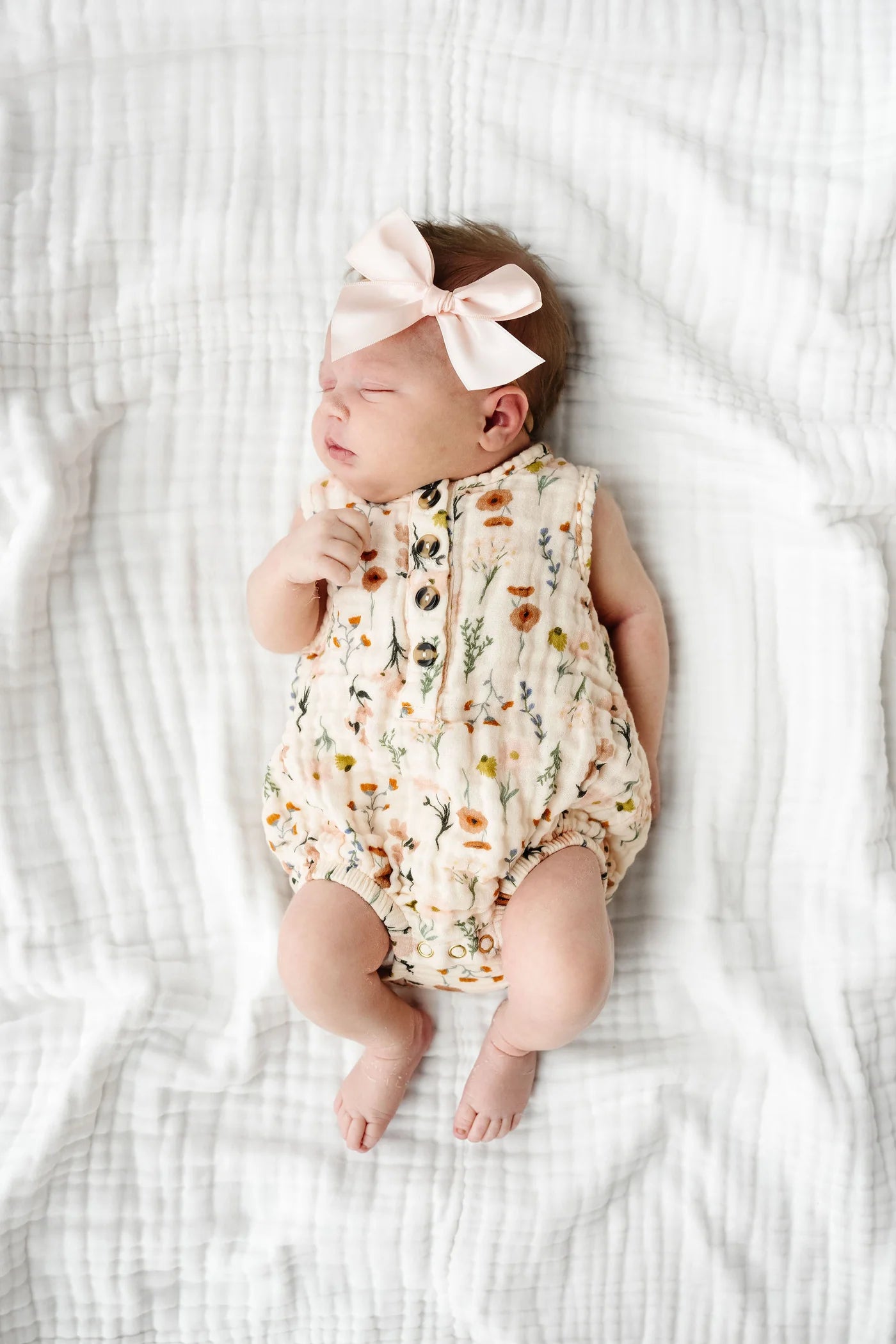 Cloud Muslin Bubble Romper