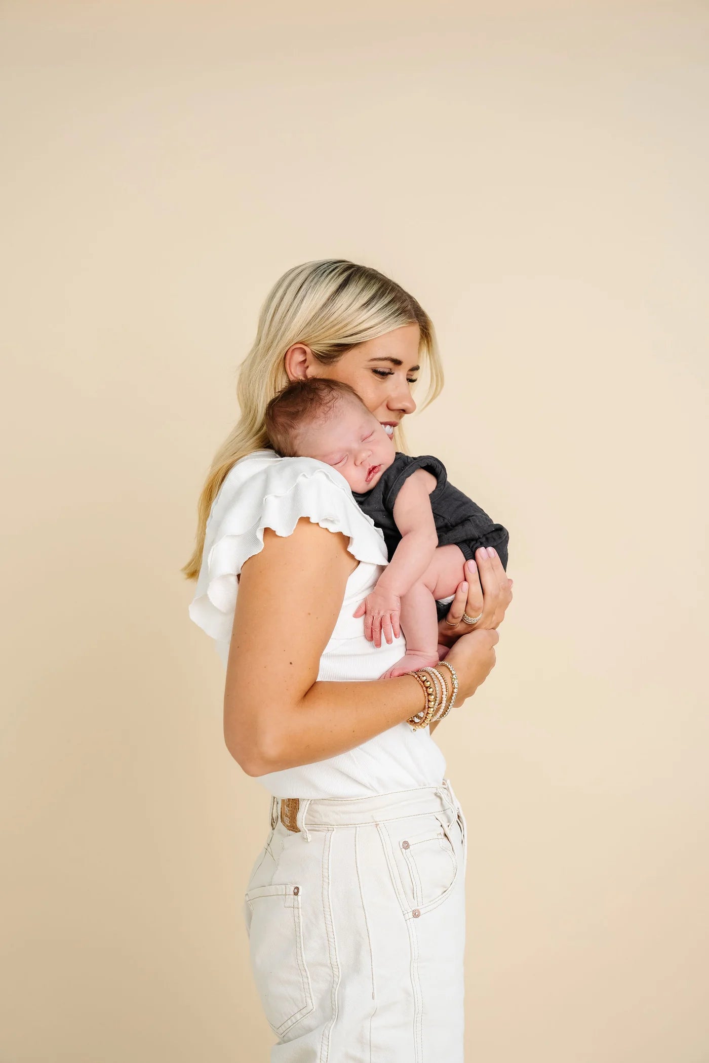 Cloud Muslin Bubble Romper