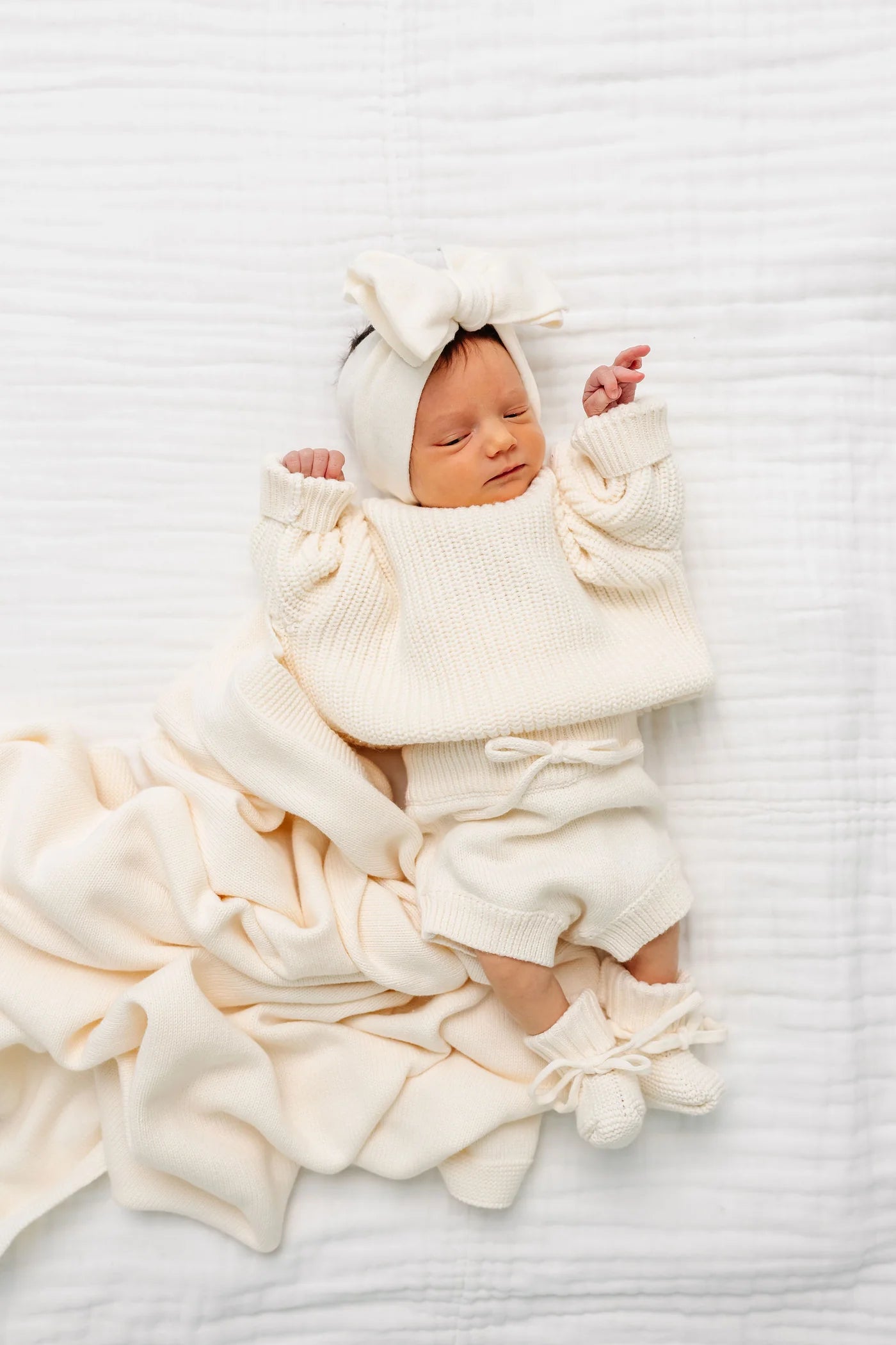 Knit Booties - Ivory