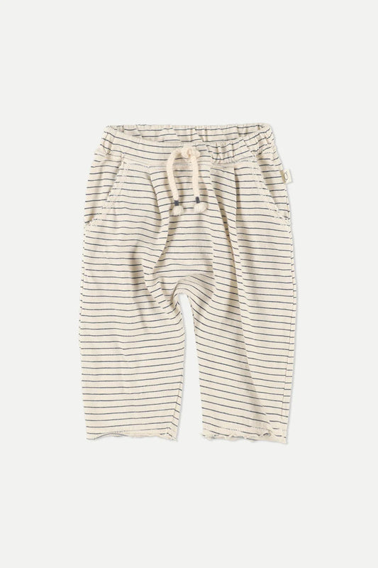 Organic Slub Stripe Baby Pants