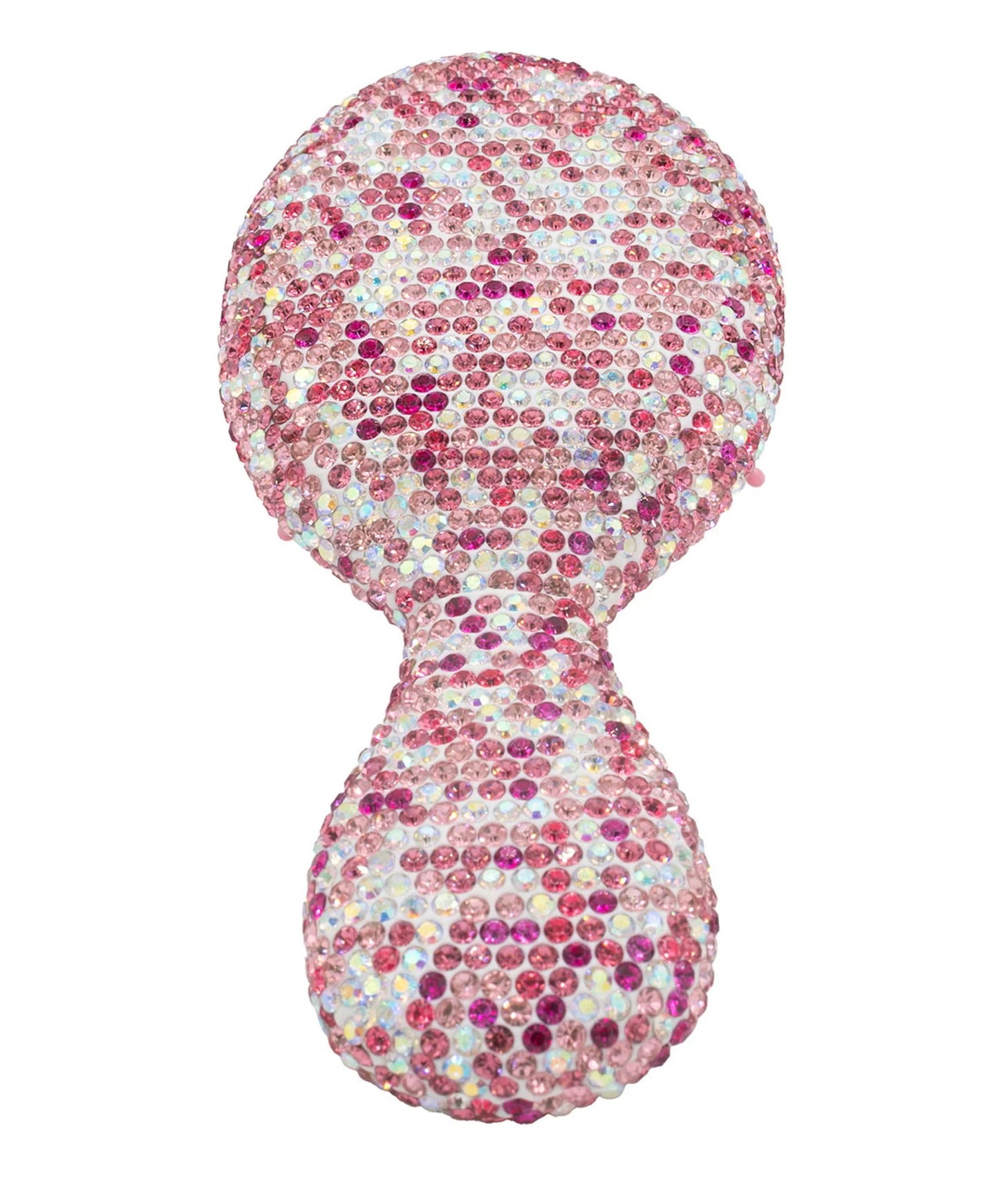 Small Crystal Hairbrush - Pink