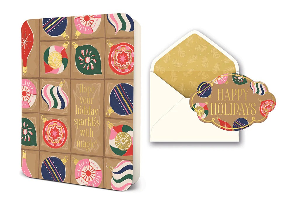 Holiday sparkles Deluxe Greeting Card