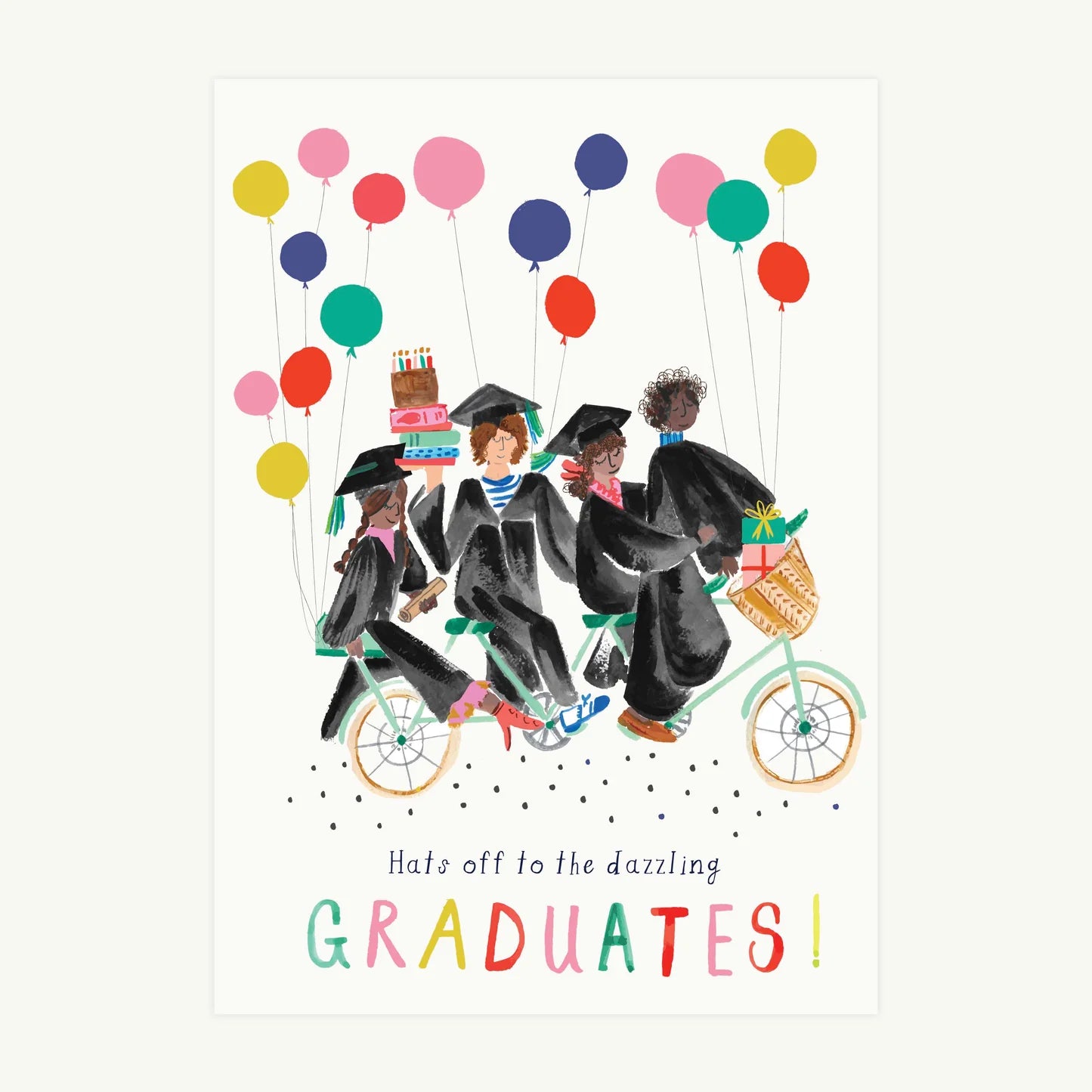 Grad's Bike Path - Graduation Greeting Card