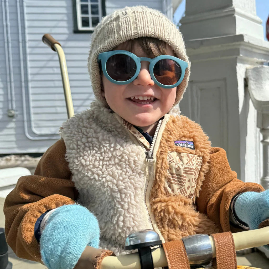 Original Round Sustainable Sunglasses - Bio Based - Bendable - Polarized - Laguna (18M-10Y)