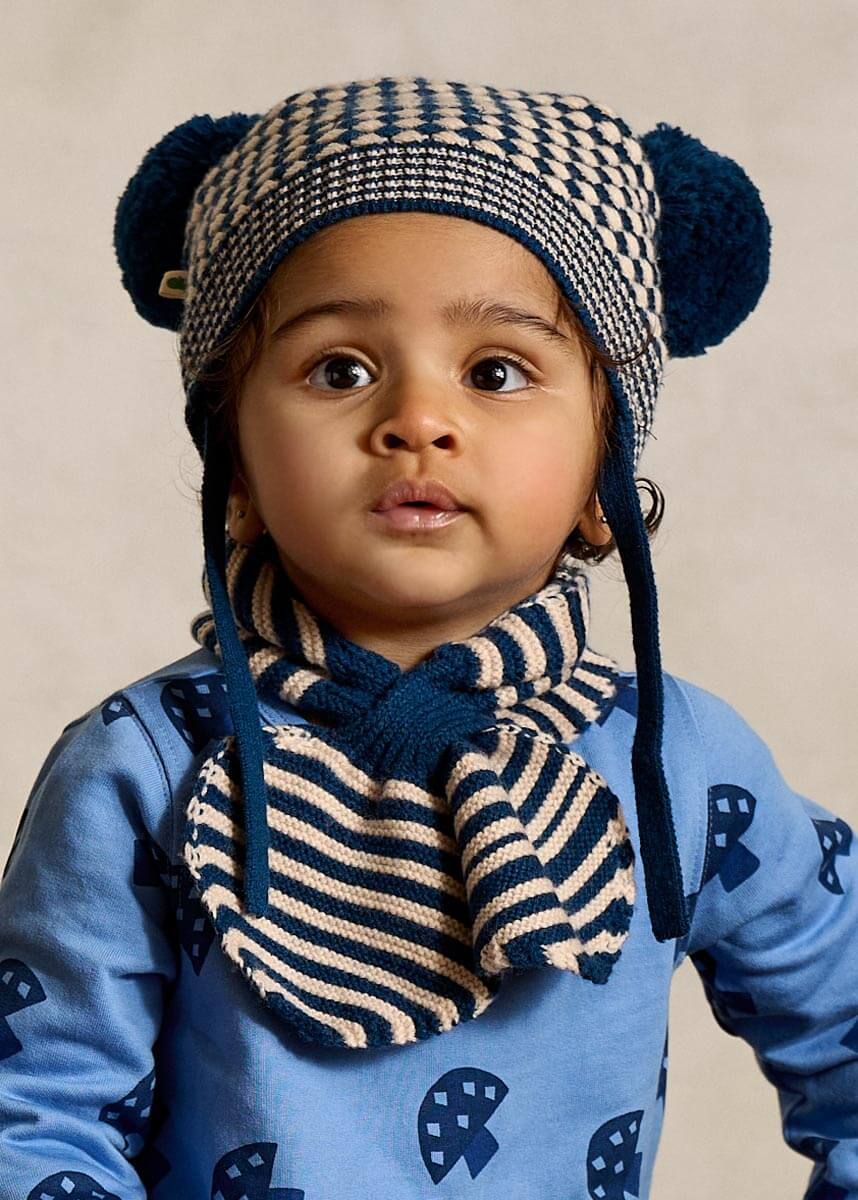 Hazel Chunky Checker Hat